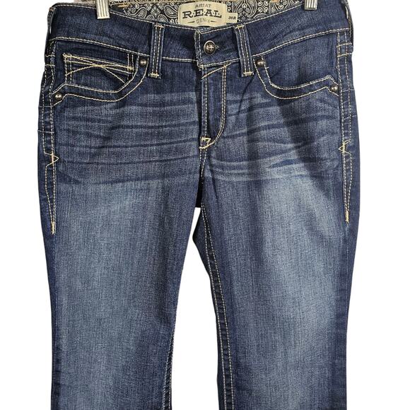 ARIAT R.E.A.L. Denim Spitfire Boot Cut Riding Jeans Size 30R - Picture 6 of 12